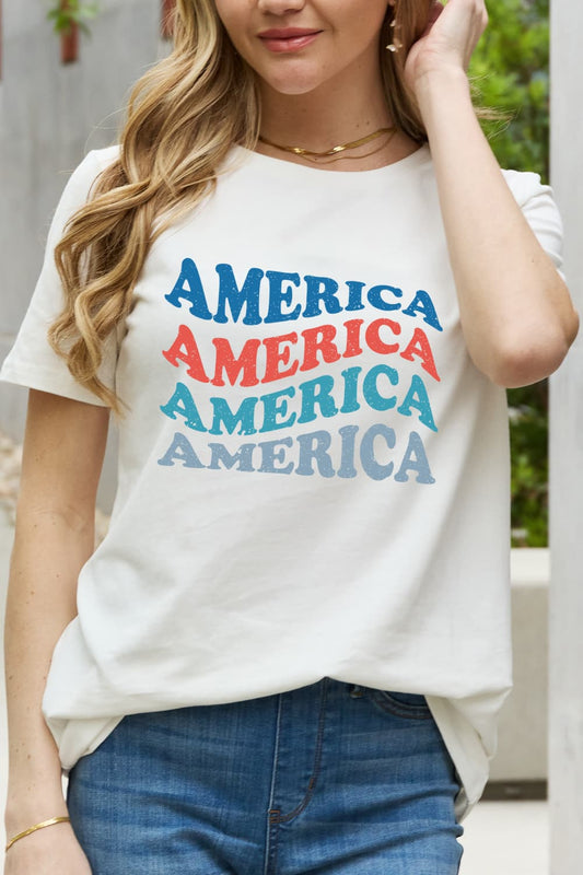 Simply Love AMERICA Graphic Cotton Tee