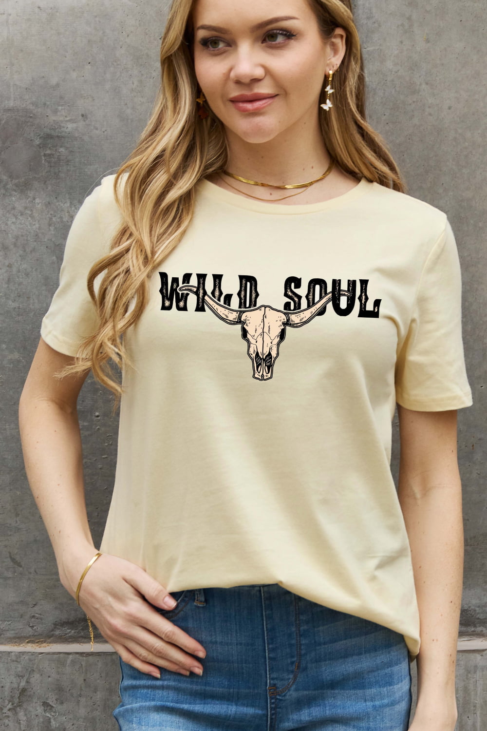 Simply Love Full Size WILD SOUL Graphic Cotton Tee