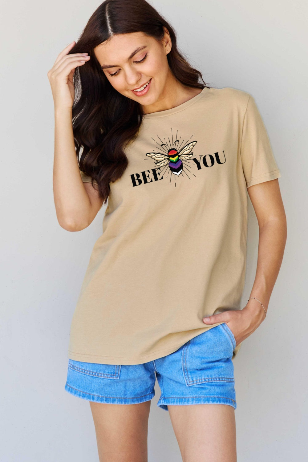 Simply Love Full Size BEE YOU Graphic T-Shirt