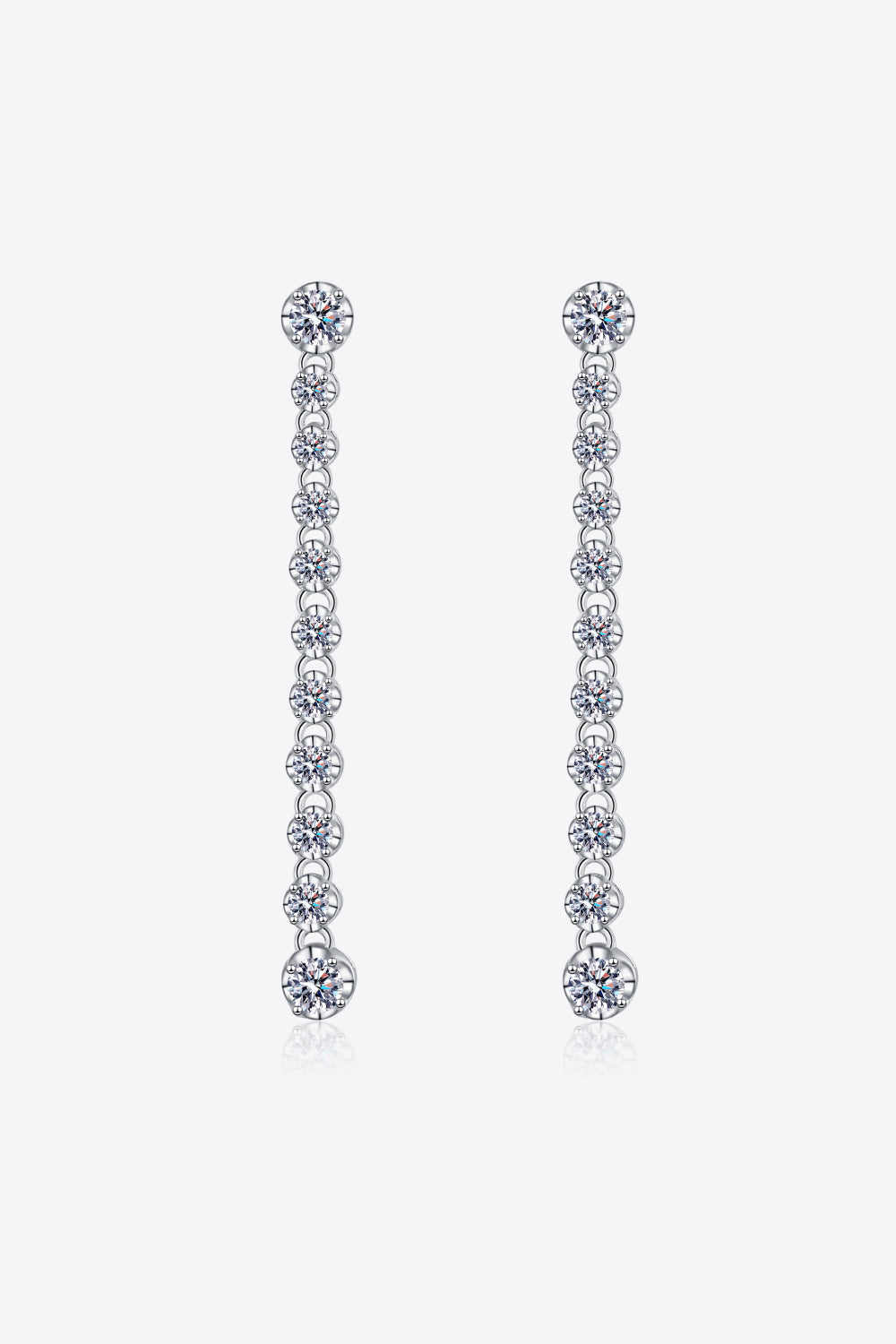 Adored 1.18 Carat Moissanite Long Earrings