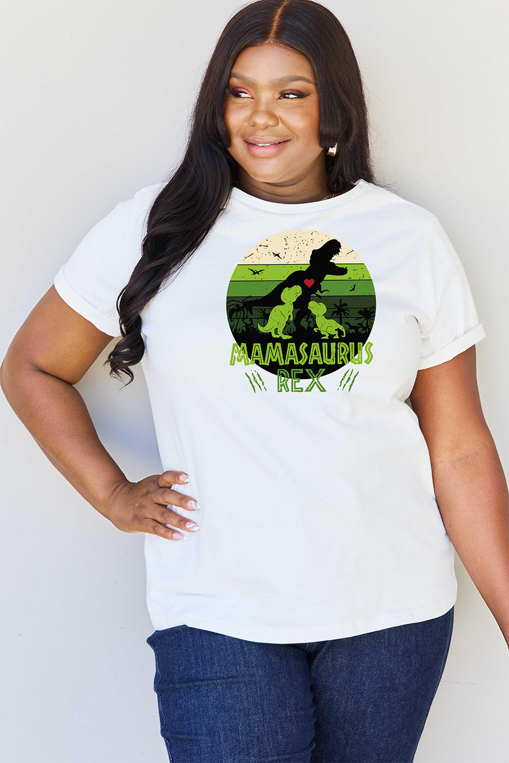 Simply Love Full Size MAMASAURUS REX Graphic T-Shirt