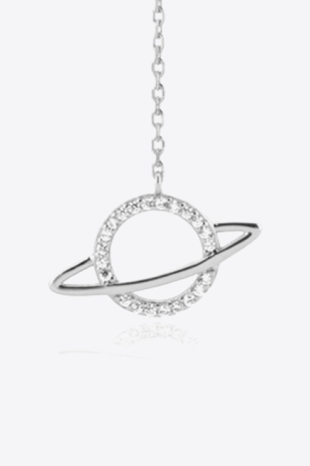 925 Sterling Silver Zircon Planet Single Earring