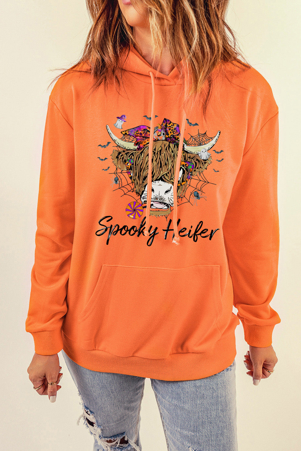 SPOOKY HEIFER Graphic Hoodie