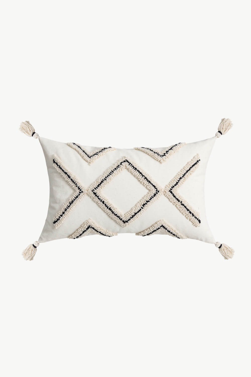 Geometric Embroidered Decorative Throw Pillow Case