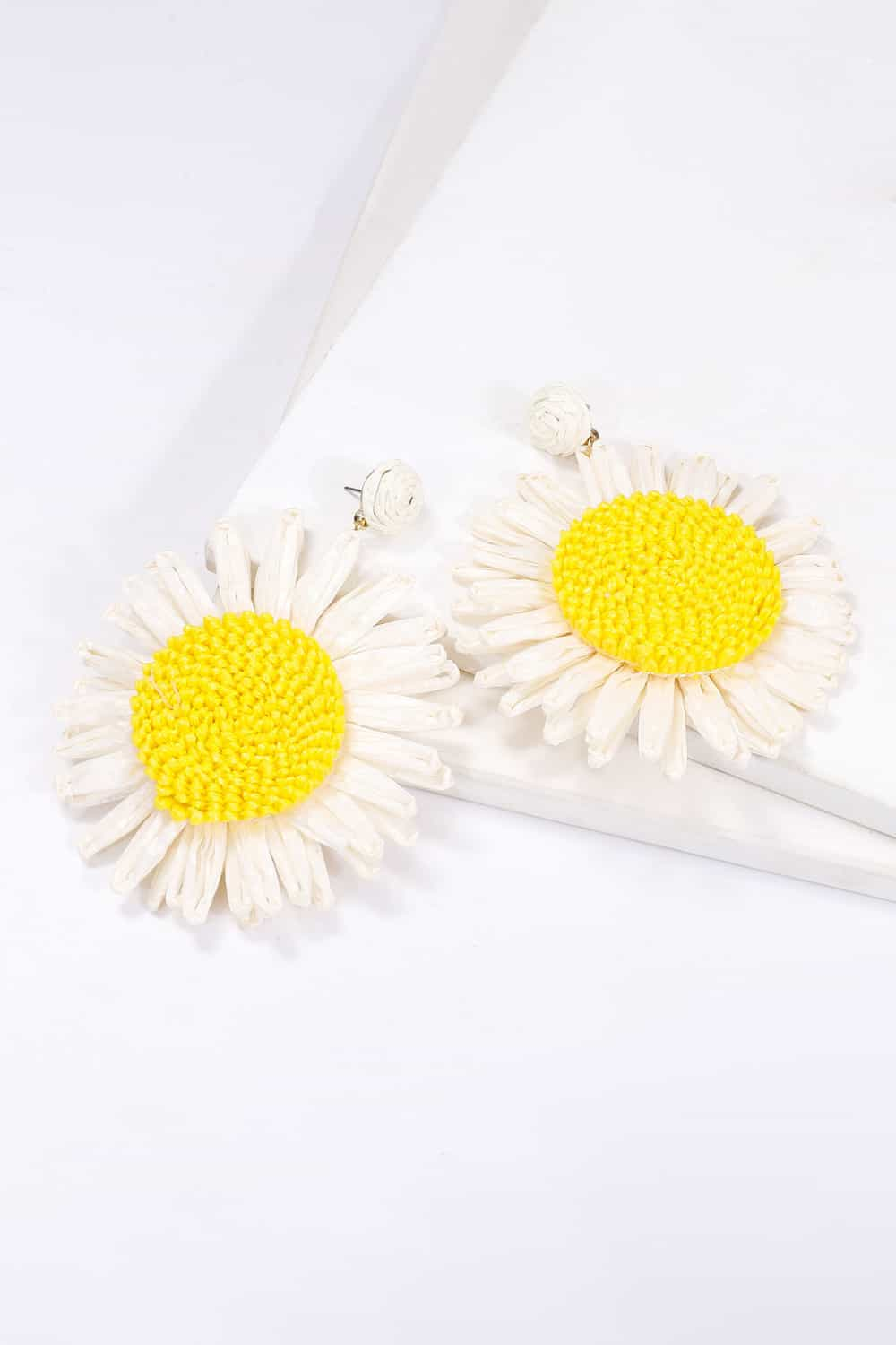 Flower Shape Dangle Earrings