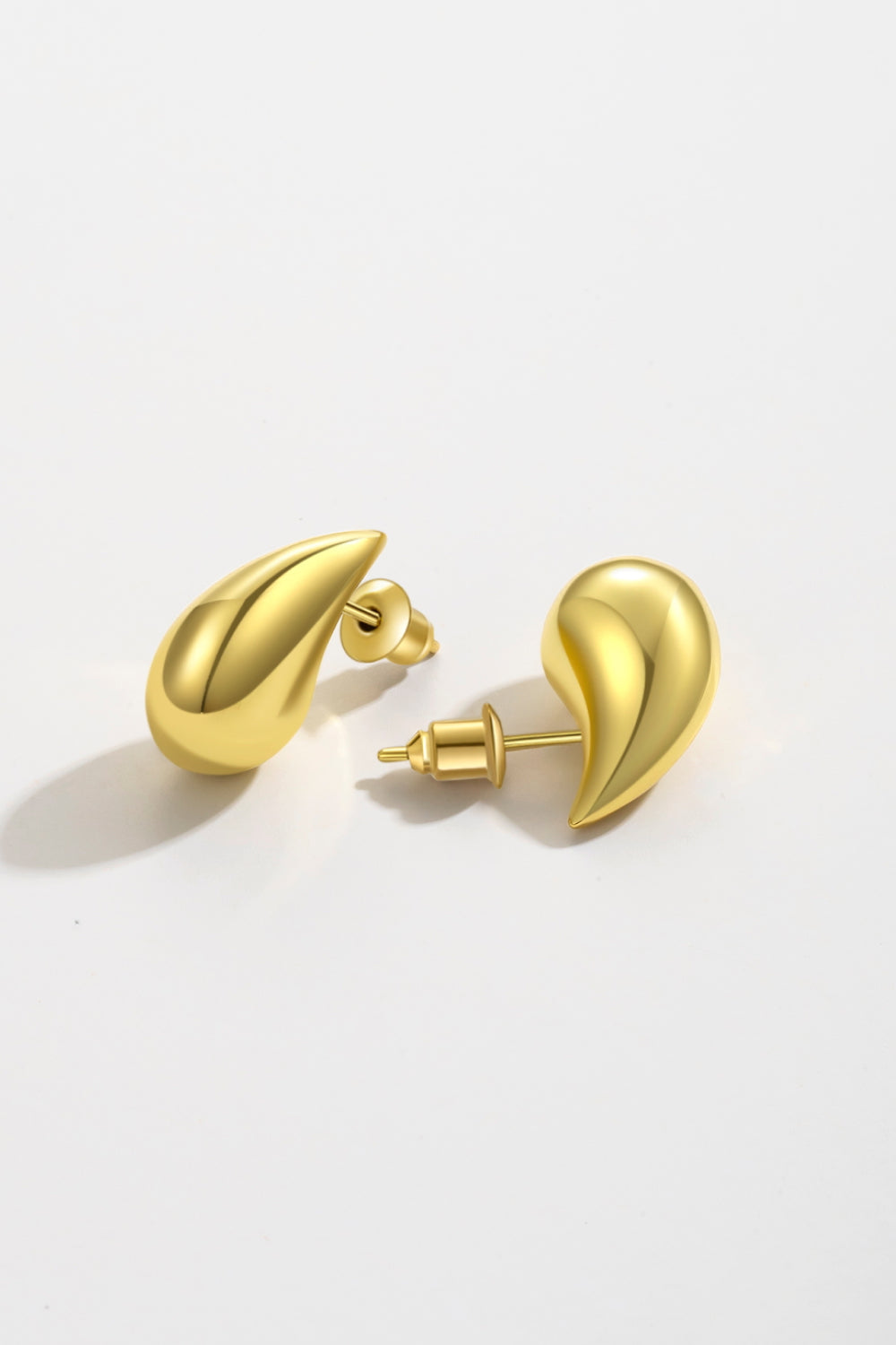 Water Drop Brass Earrings