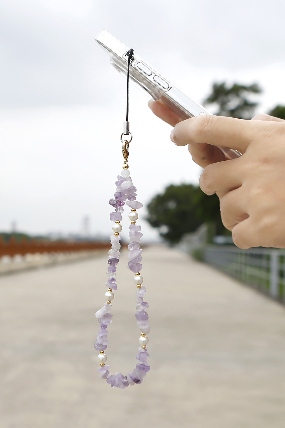 Natural Stone Key Chain