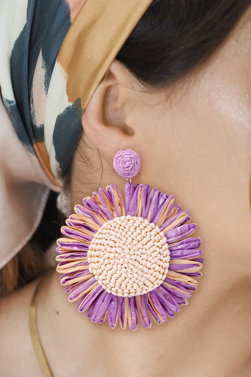 Flower Shape Dangle Earrings