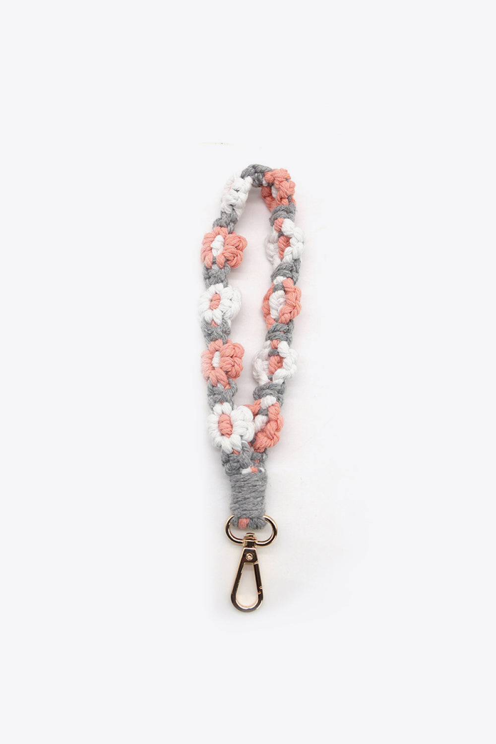 Assorted 4-Piece Macrame Flower Keychain