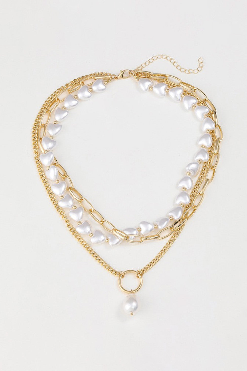 Three-Layered Pearl Necklace