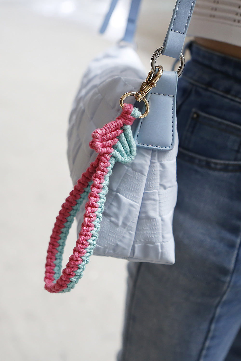 Heart Shape Macrame Key Chain