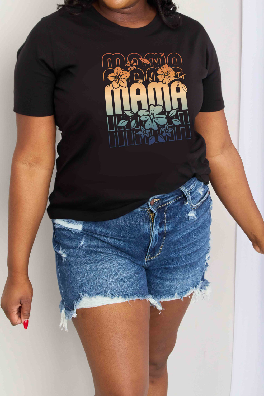 Simply Love Full Size MAMA Graphic Cotton T-Shirt