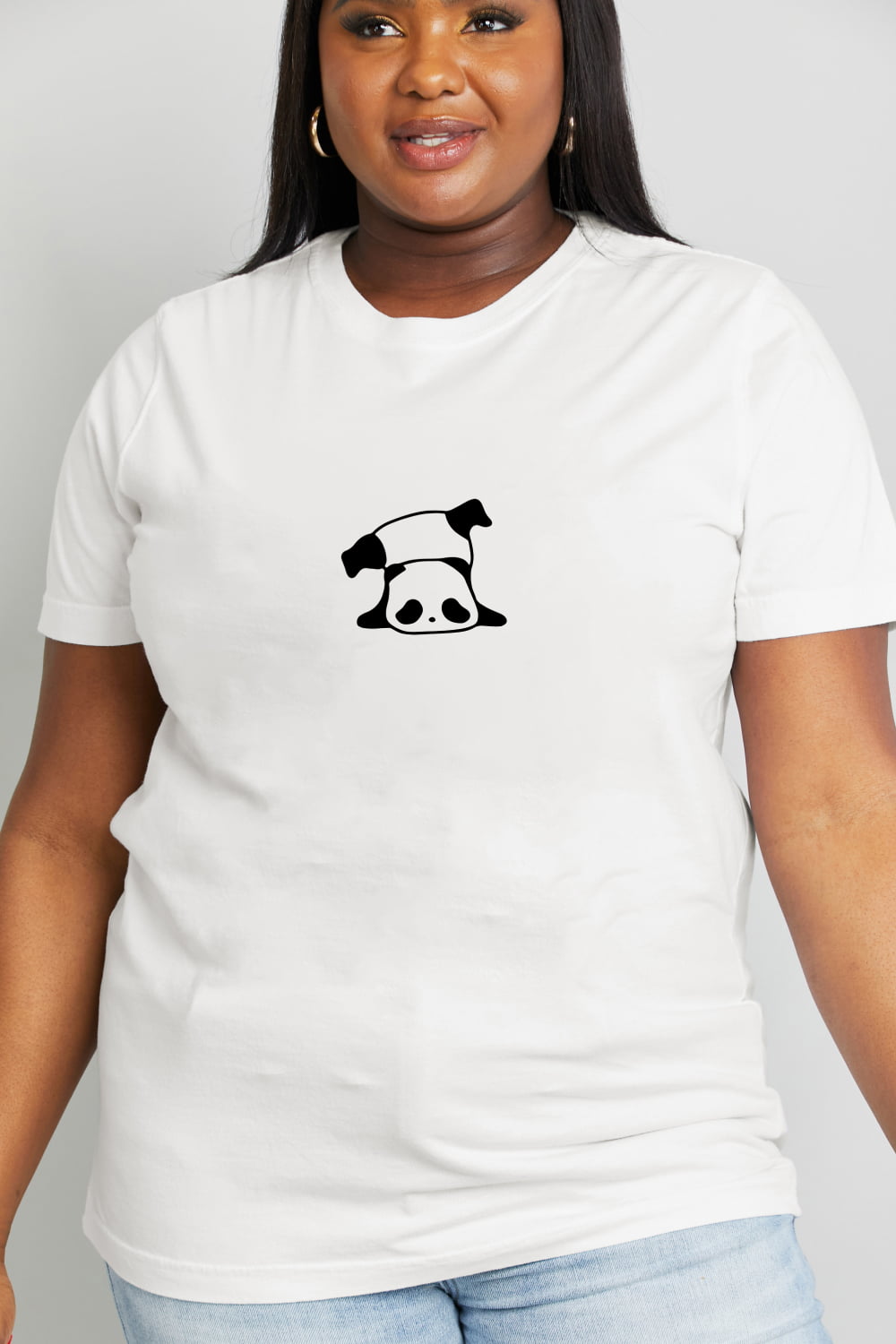 Simply Love Full Size Panda Graphic Cotton Tee