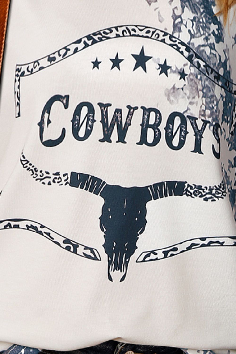 COWBOYS Graphic Tie-Dye Tee