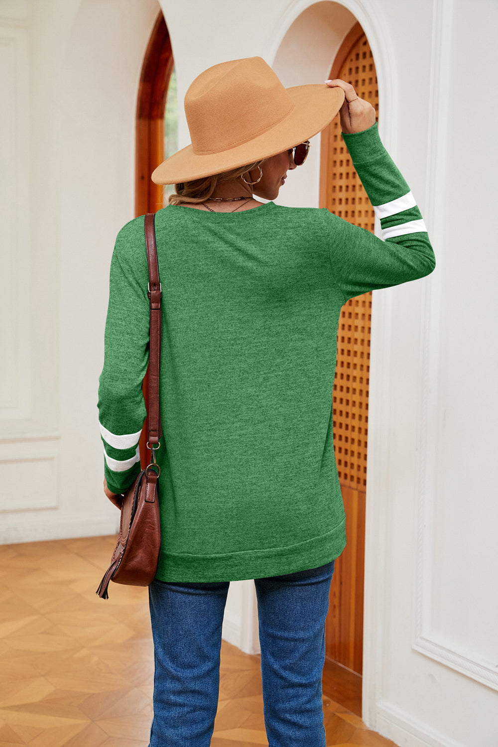 V-Neck Long Sleeve T-Shirt