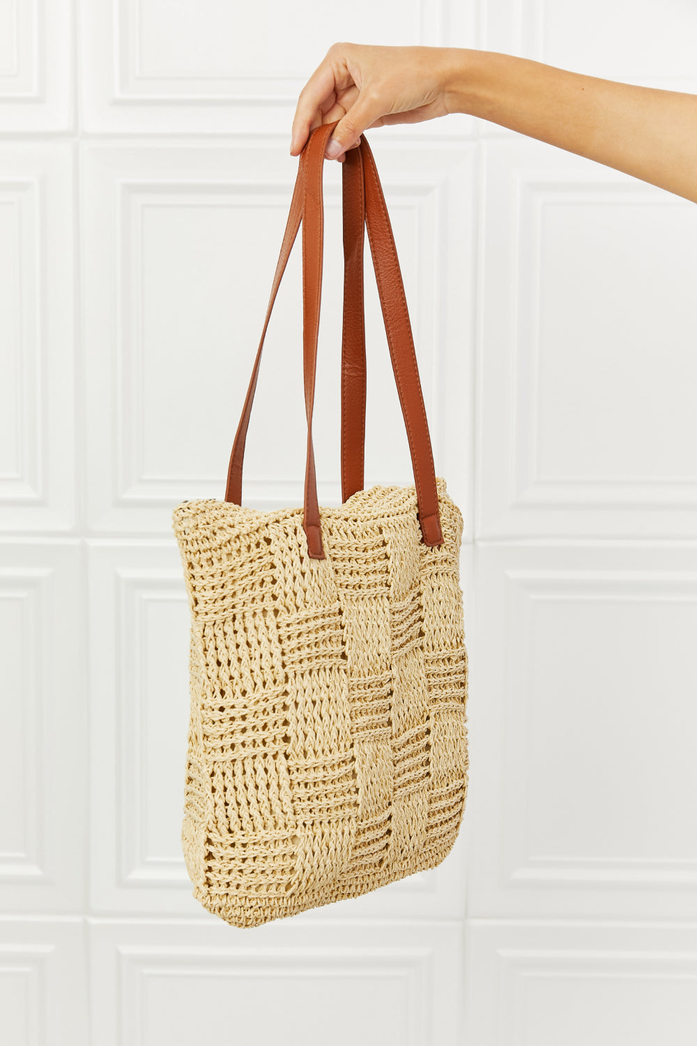 Fame Picnic Date Straw Tote Bag