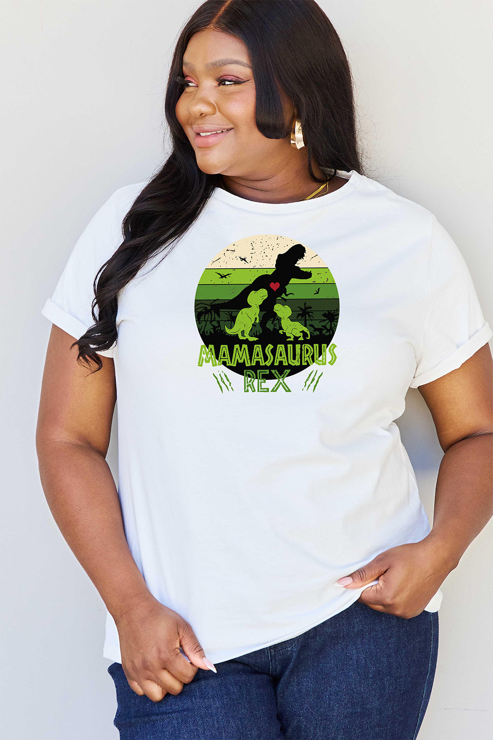 Simply Love Full Size MAMASAURUS REX Graphic T-Shirt